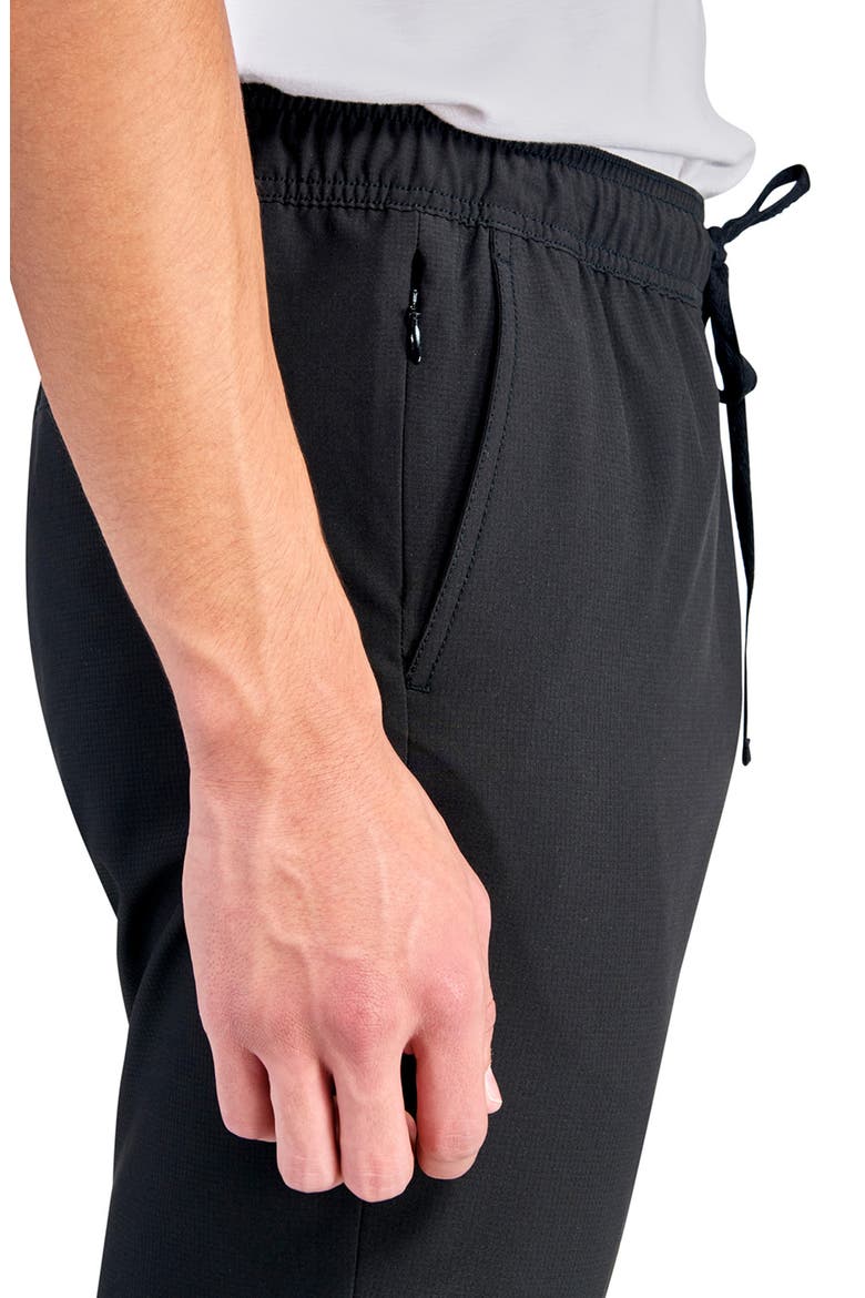 Slim Fit Eagle Recycled Jogger Golf Pants, Alternate, color, BLACK