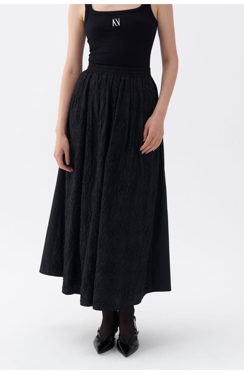 Nocturne Beaded Maxi Skirt, Main, color, 