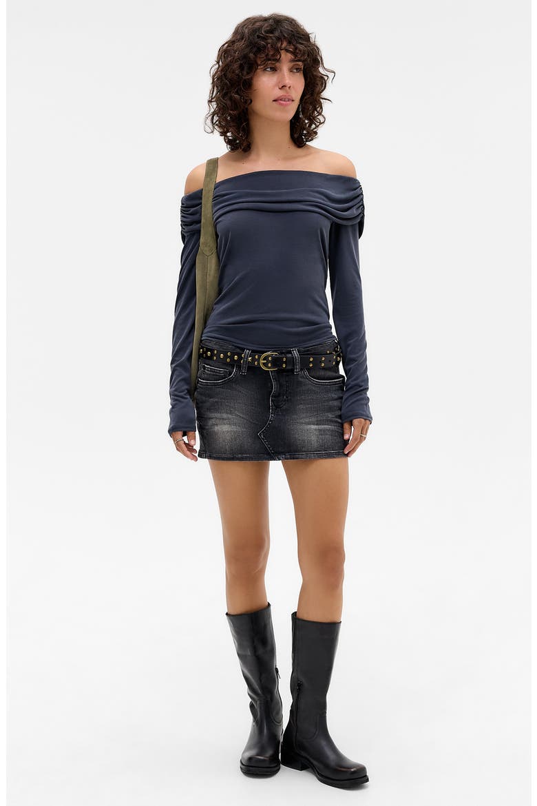 Ultimate Off the Shoulder Top, Alternate, color, BLACK
