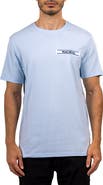 Maceoo Baron Lightblue Logo Patch Stretch Cotton T-Shirt