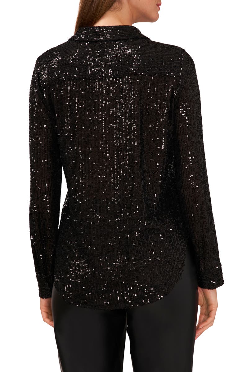Halogen<sup>®</sup> Sequin Shirt, Alternate, color,