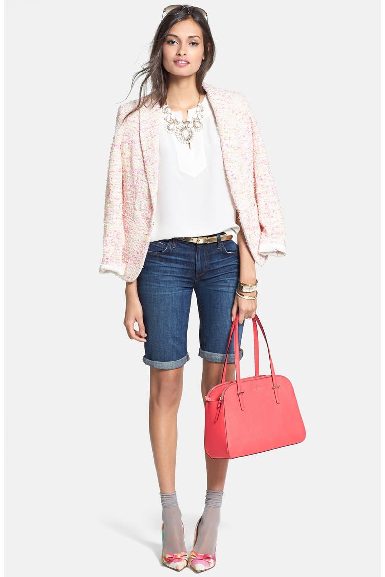 'gemma' silk top, Alternate, color, CREAM