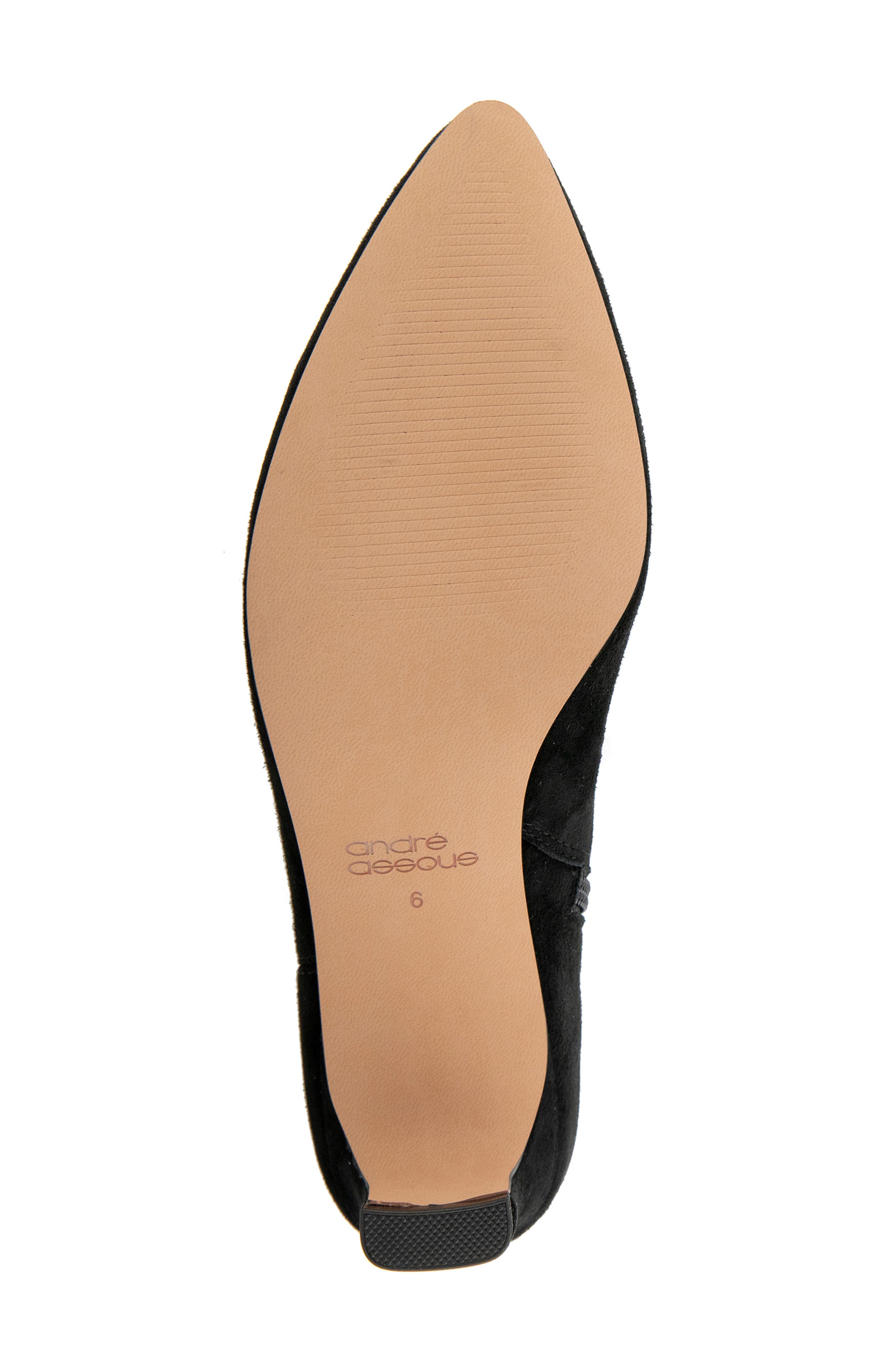 Wrenna Pointed Toe Bootie, Alternate, color, BLACK SUEDE