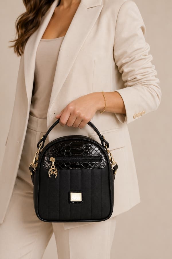 Grace 582 Handbag, Alternate, color, Black