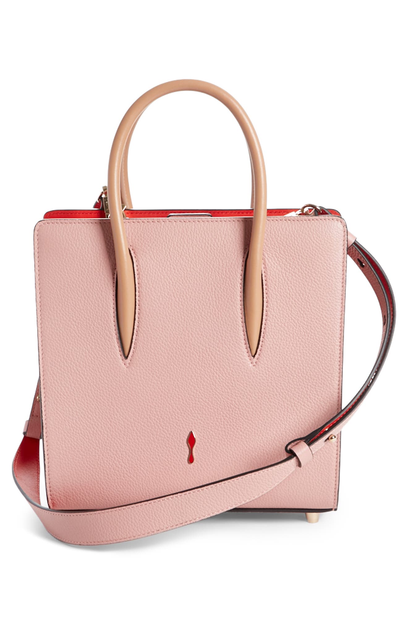 Christian Louboutin Small Paloma Empire Leather Tote, Alternate, color, 