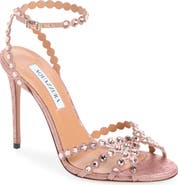Aquazzura Tequila Crystal Ankle Strap Sandal