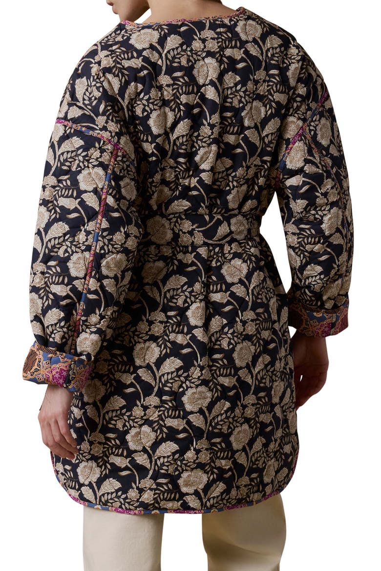 Hunting Island Reversible Organic Cotton Quilted Jacket, Alternate, color, JEWEL TONE MULTI PRINT