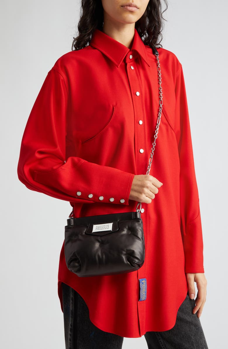 Maison Margiela Mini Glam Slam Red Carpet Leather Bag, Alternate, color,