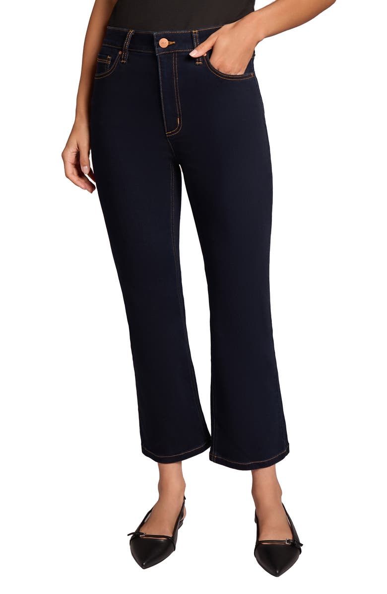 Jones New York High Waist Crop Kick Flare Jeans, Main, color, 