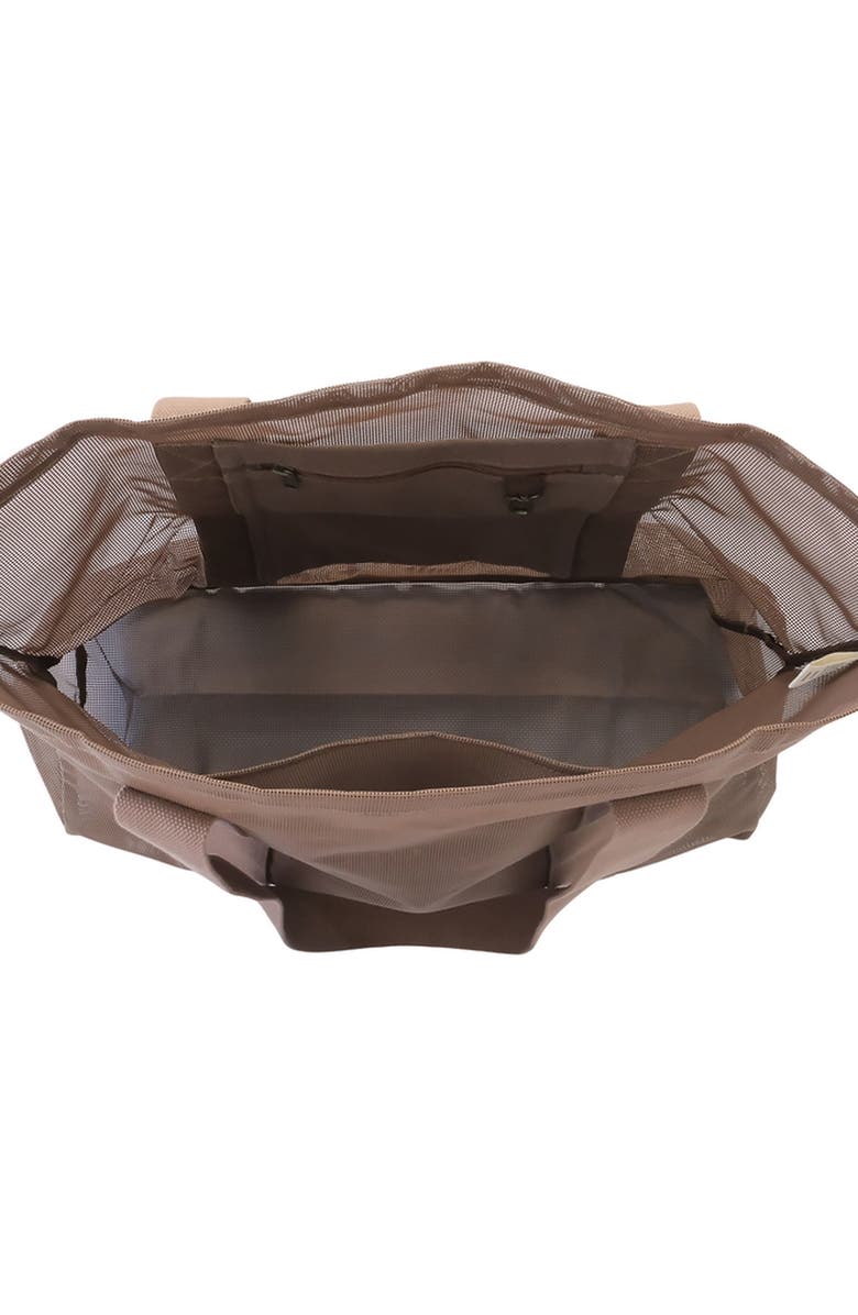 Sande Beach Hauler Mini Mesh Beach Bag, Alternate, color, Espresso
