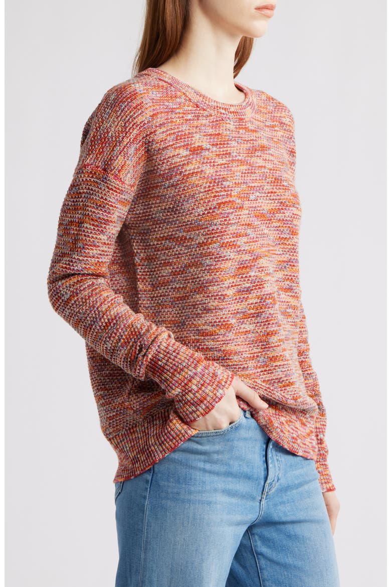 Space Dye Cotton Sweater, Alternate, color, SPICE MULTI