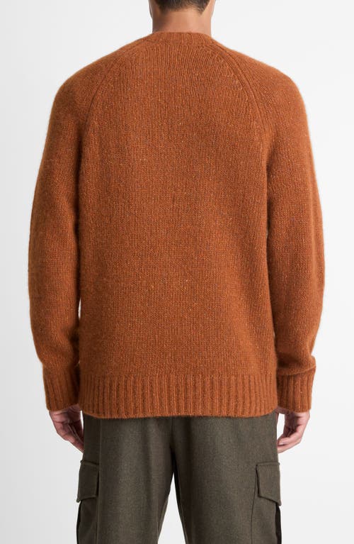 Vince Donegal Raglan Sweater In Brown