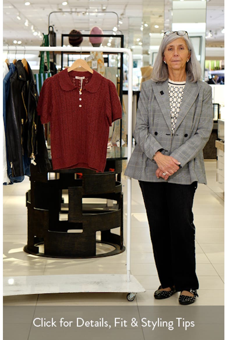 Sophie Pointelle Polo Sweater video