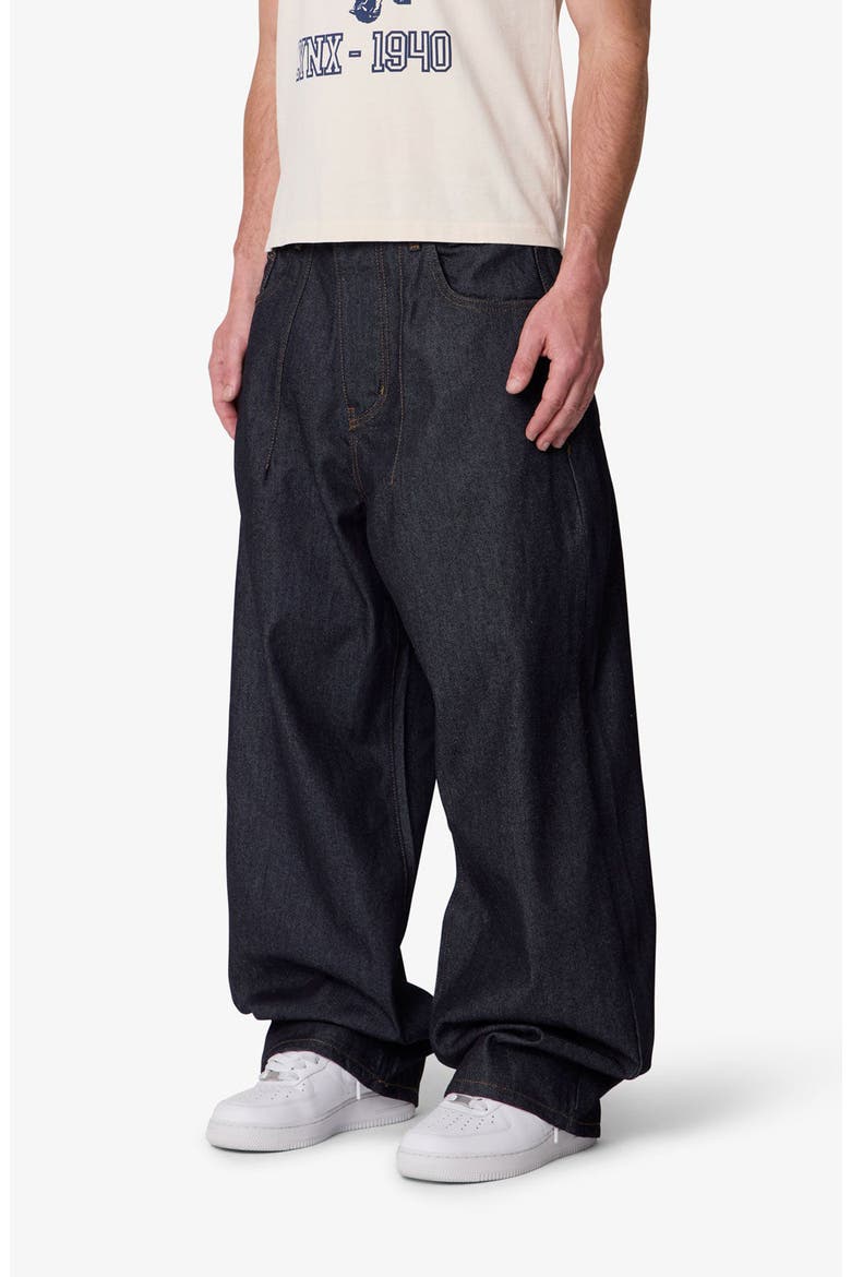 Darted Baggy Baggy Leg Jeans, Alternate, color, RINSED INDIGO