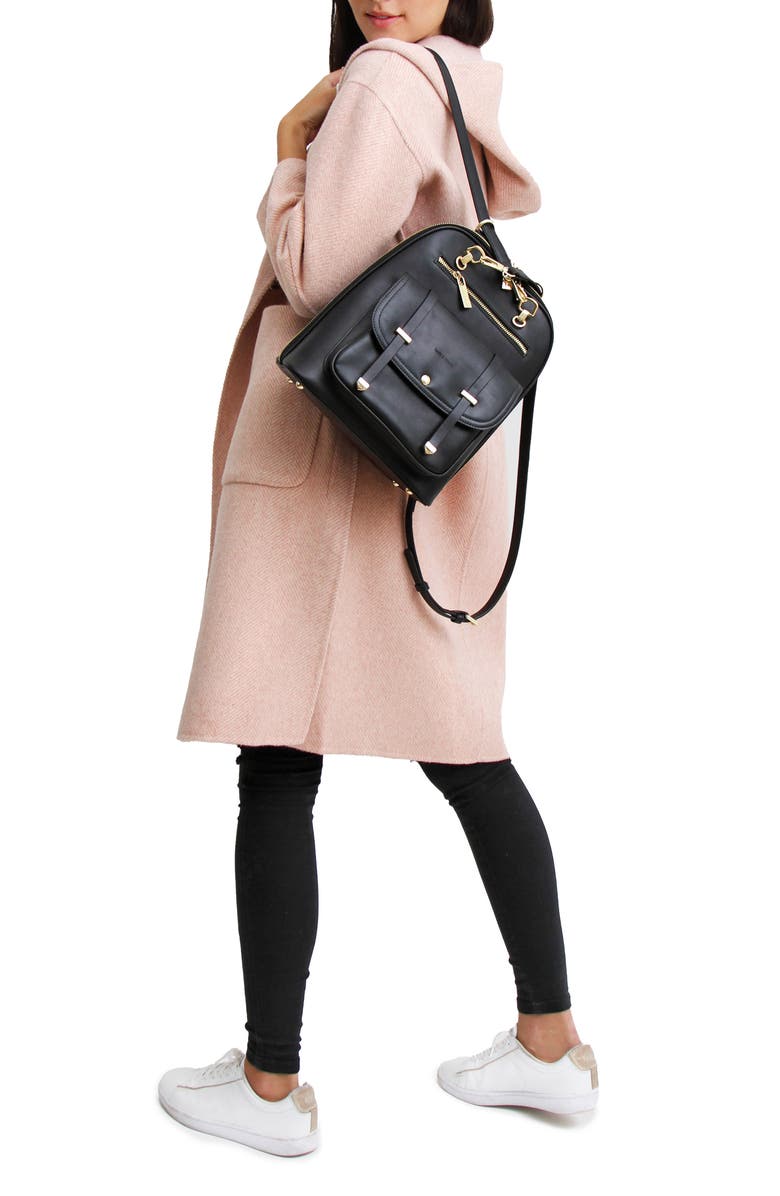 Belle & Bloom Walk This Way Wool Blend Oversized Coat, Alternate, color, Pink