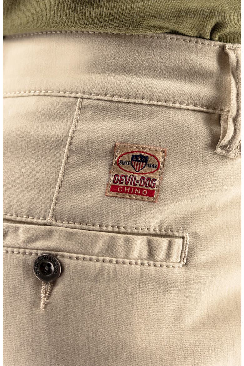 Cotton Stretch Twill Chinos, Alternate, color, BROWN RICE