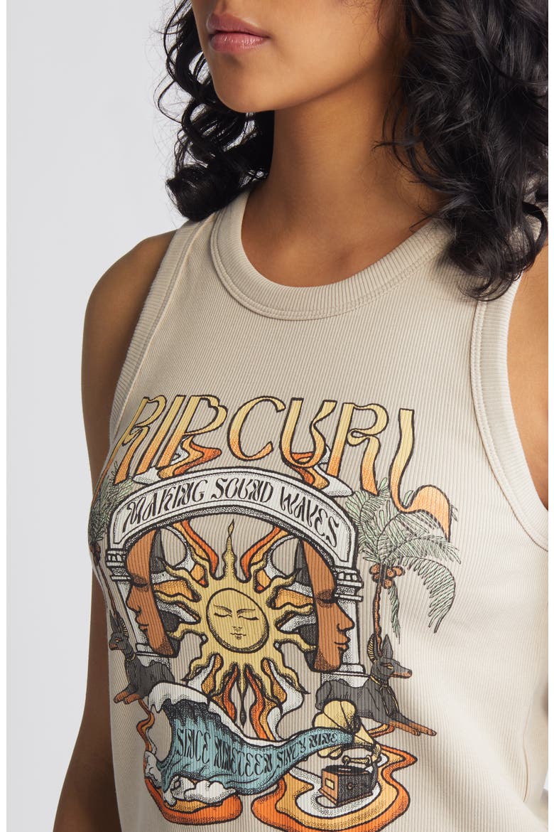 Sound Wave Rib Graphic Tank, Alternate, color, NATURAL