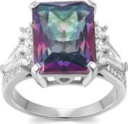 FZN Emerald Cut Cubic Zirconia Ring