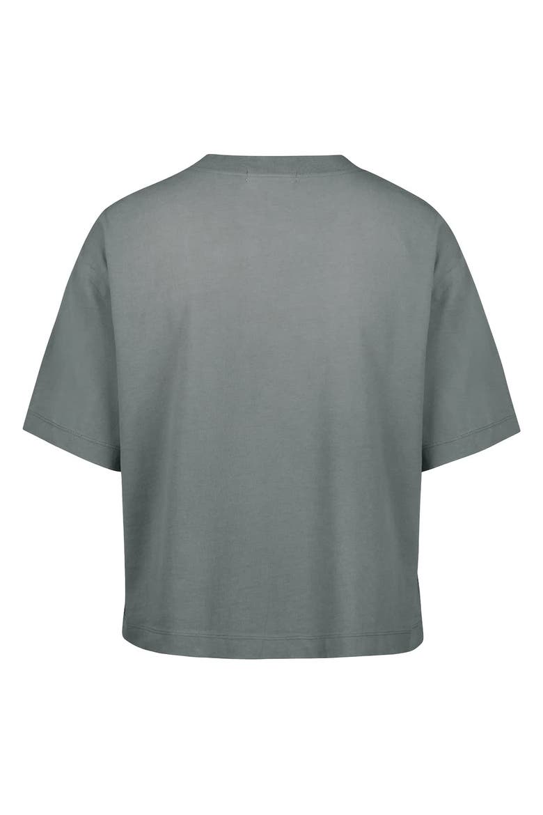 Women's '47  Gray Las Vegas Raiders Florentina Montauk Cropped T-Shirt, Alternate, color, Gray