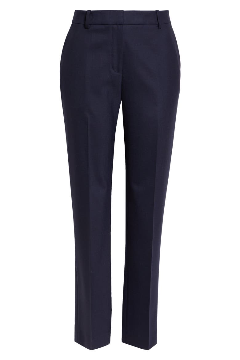 Clinton Stretch Wool Ankle Pants, Alternate, color, INK