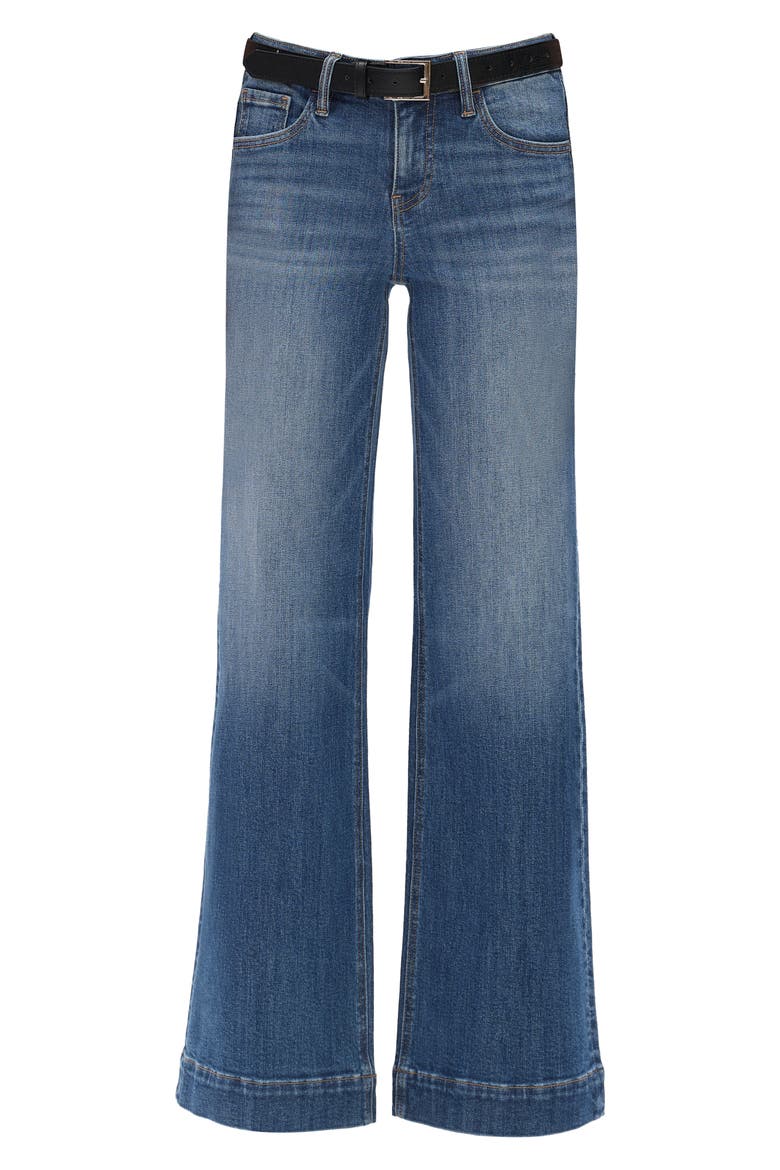 Low Rise Wide Leg Jeans, Alternate, color, MEDIUM BLUE