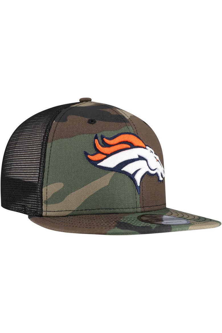 Men's New Era Camo Denver Broncos  Main Trucker 9FIFTY Snapback Hat, Alternate, color, Camo