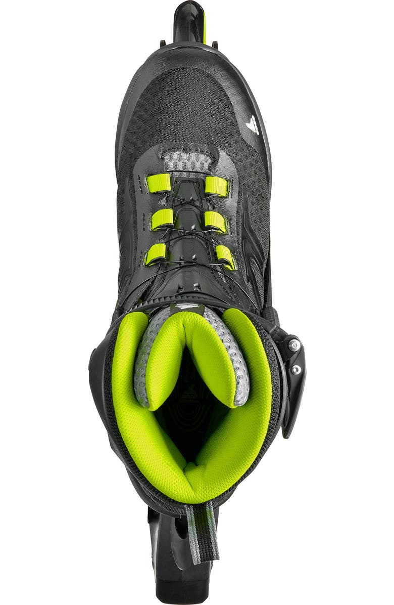 Rollerblade Macroblade 84 BOA Mens Inline Skates, Alternate, color, Black/Lime