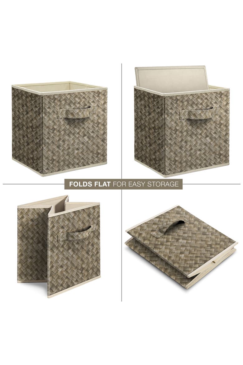 Storage Cube, Alternate, color, WOVEN BEIGE