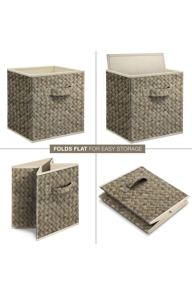 SORBUS Storage Cube, Alternate, color, Woven Beige