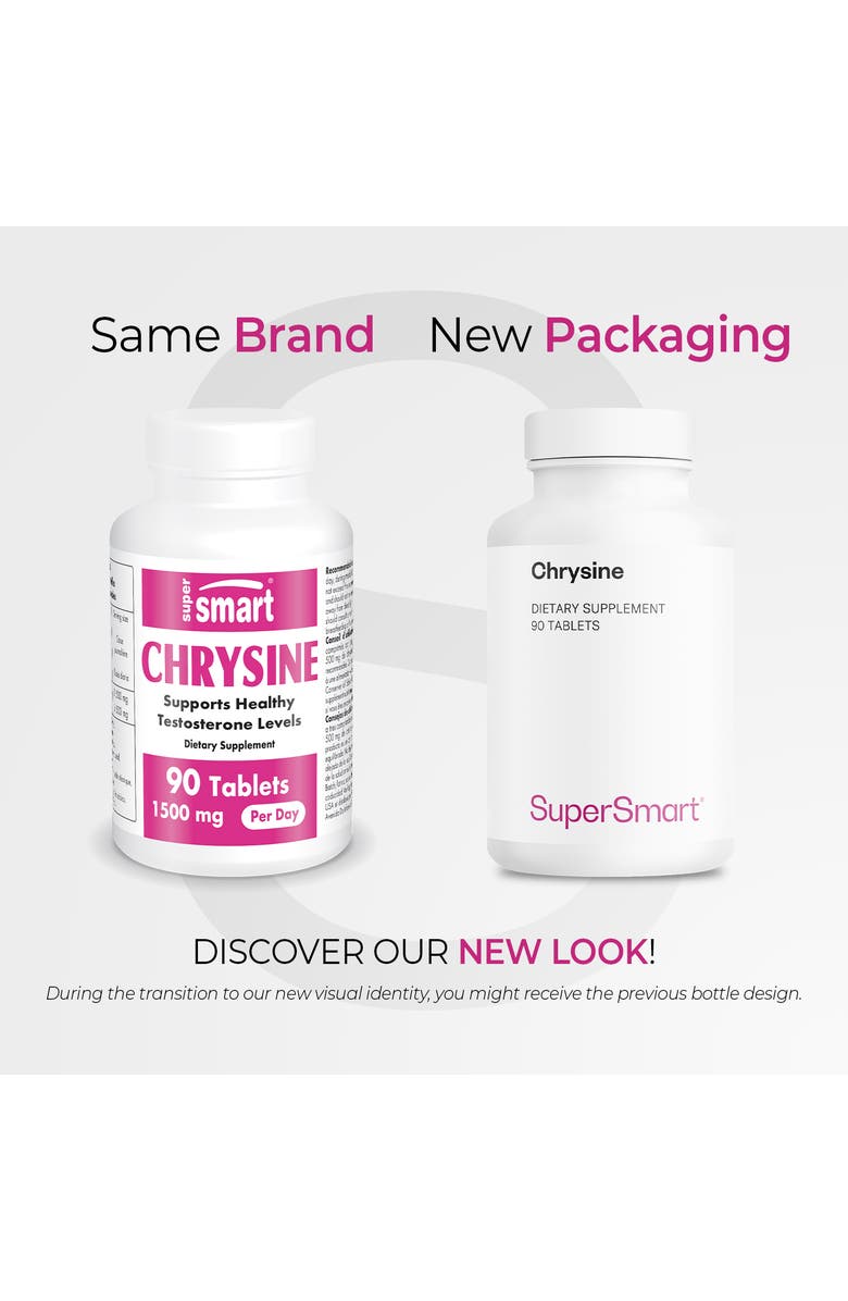 SuperSmart Chrysin Supplement 1500mg, Alternate, color, NO COLOR