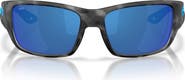 Costa Del Mar Schoolie 56mm Polarized Mirrored Rectangular Sunglasses