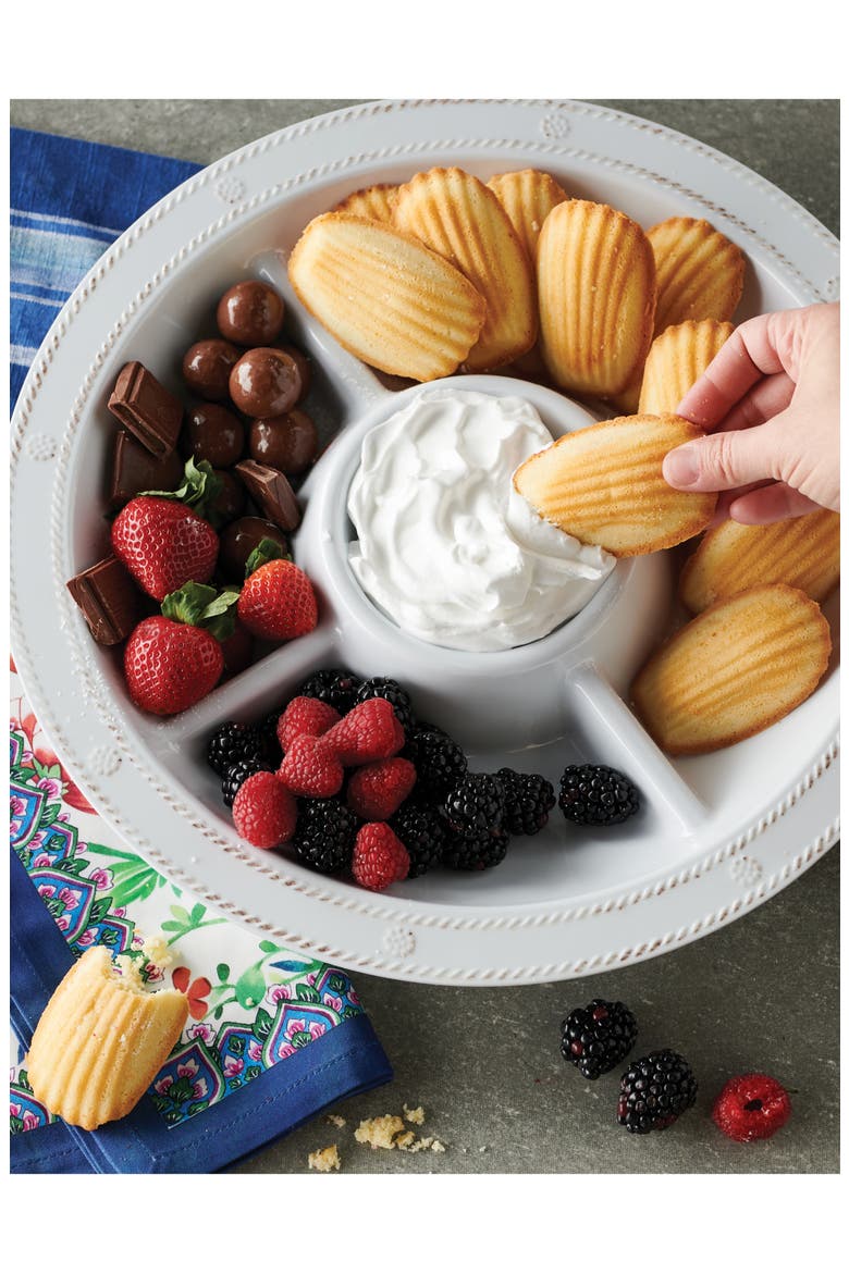 Berry and Thread Sectioned Melamine Serving Tray, Alternate, color, WHITEWASH