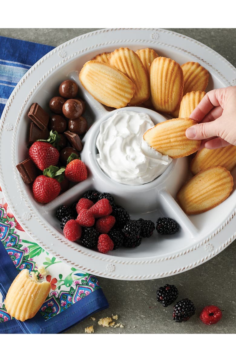 Juliska Berry and Thread Sectioned Melamine Serving Tray, Alternate, color, Whitewash