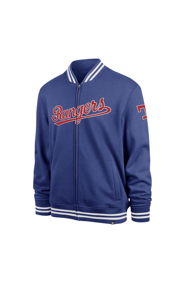 '47 Men's '47 Royal Texas Rangers Wax Pack Pro Camden Full-Zip Track Jacket, Alternate, color, Royal