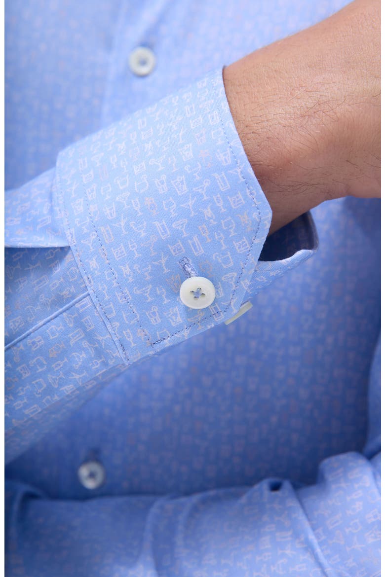 James OoohCotton® Button-Up Shirt, Alternate, color, AIR BLUE
