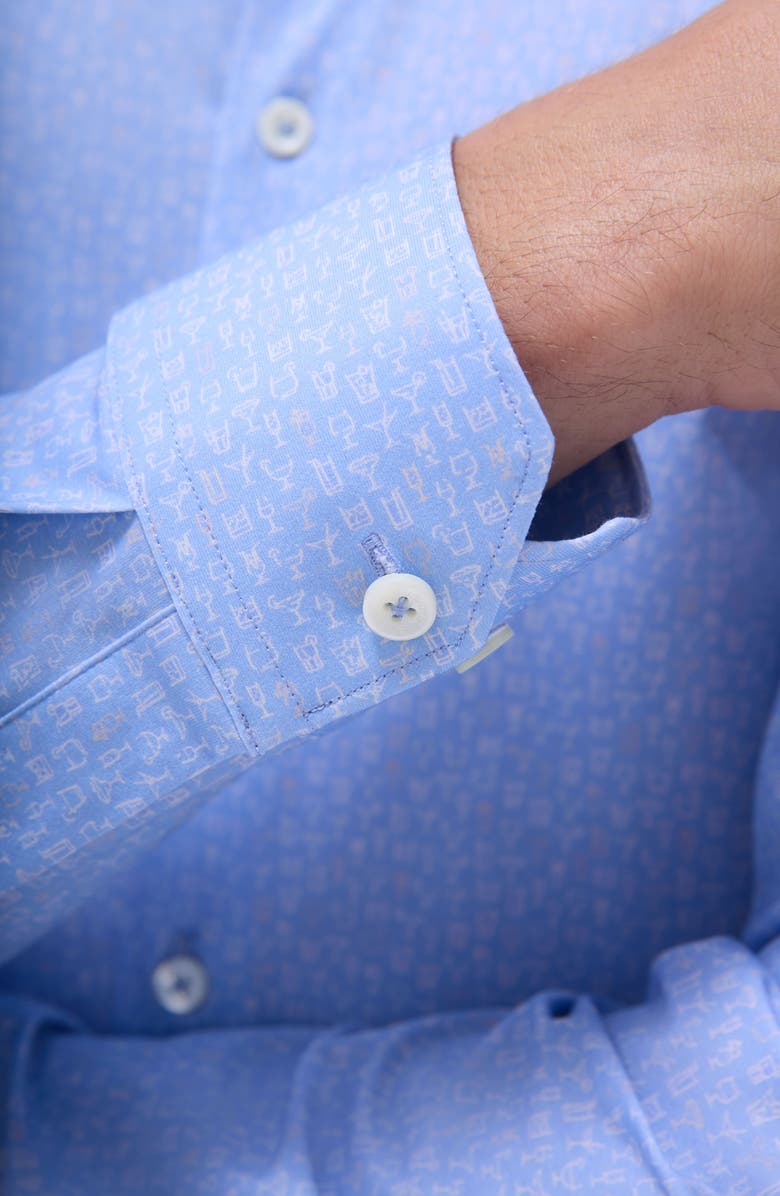 Bugatchi James OoohCotton<sup>®</sup> Button-Up Shirt, Alternate, color, Air Blue