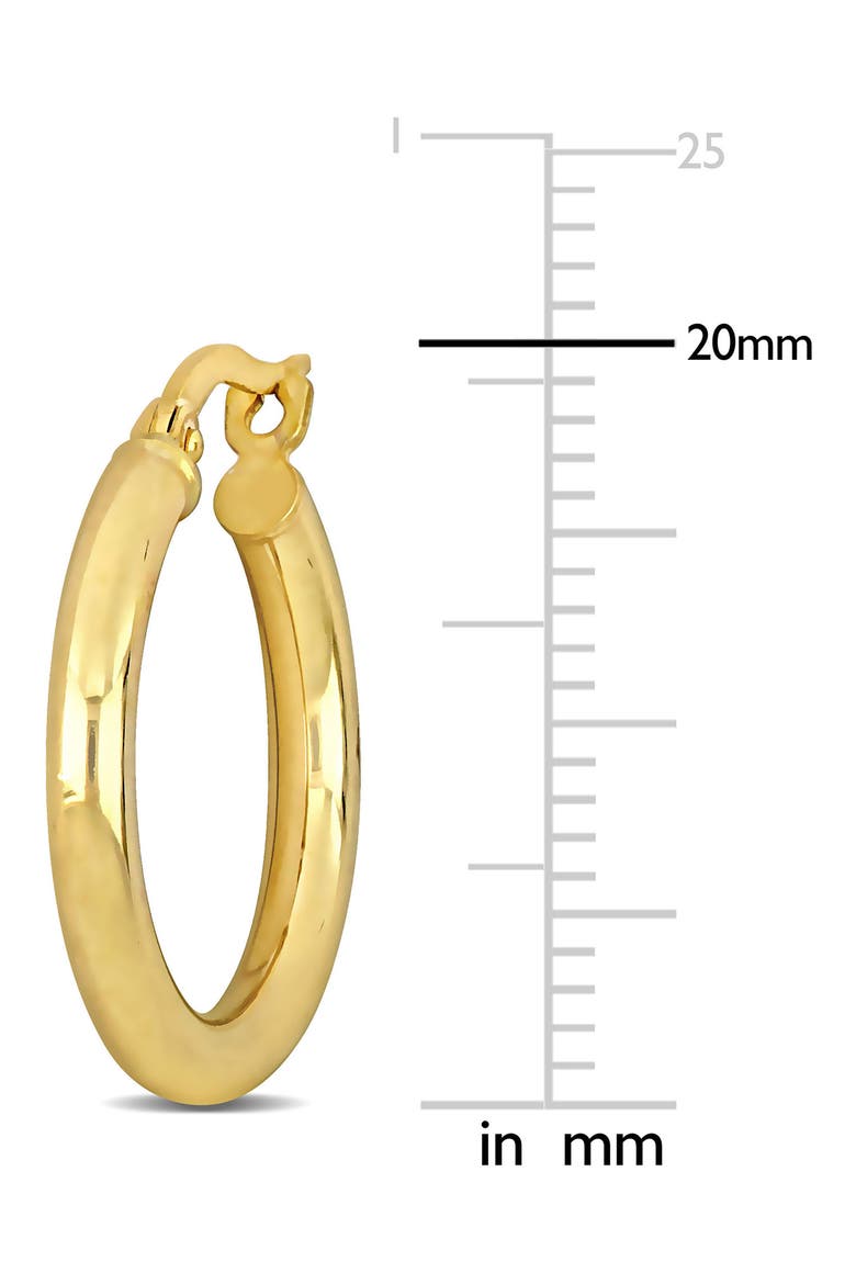 14K Gold Hoop Earrings, 20mm, Alternate, color, GOLD