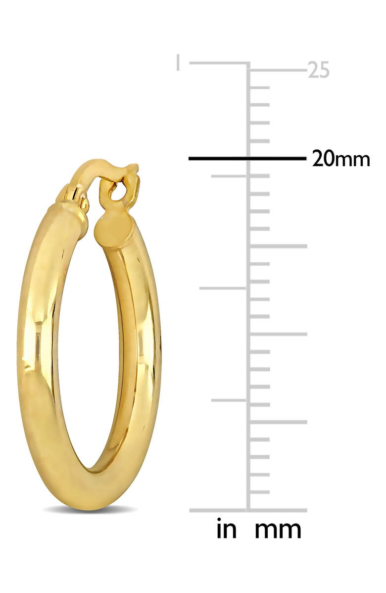 DELMAR 14K Gold Hoop Earrings, 20mm, Alternate, color, Gold