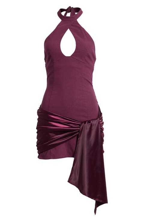 Pleasures Keyhole Drape Minidress