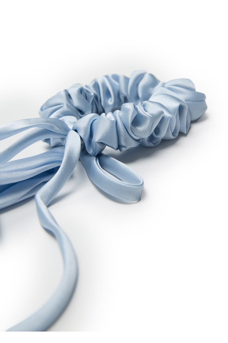Tulip Silk Hair Tie Scrunchie, Alternate, color, Baby Blue