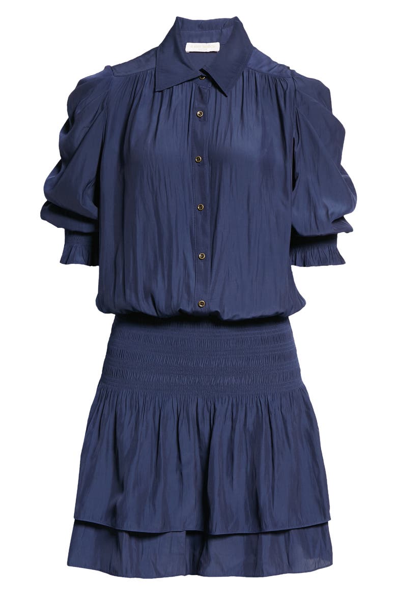 Royce Smock Waist Shirtdress, Alternate, color, SPRING NAVY