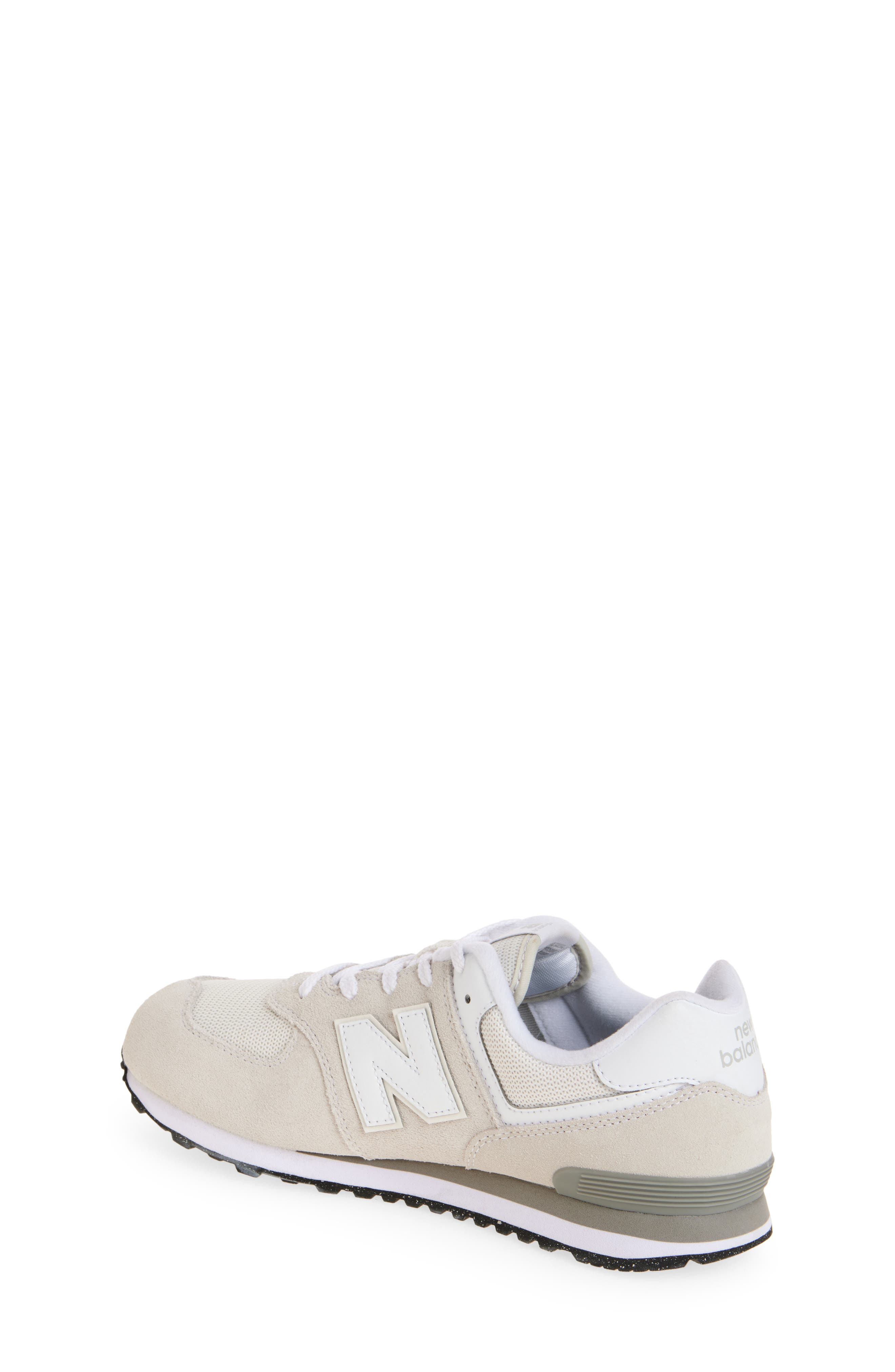 New Balance Kids' 574 Sneaker, Alternate, color, Nimbus Cloud/ Nb 103 White