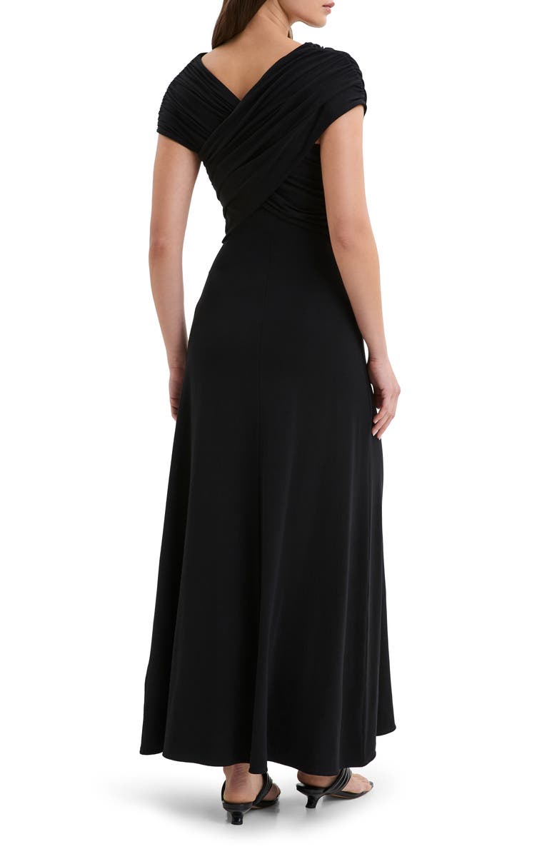 Marcella Alyssa Jersey Cocktail Dress, Alternate, color, Black