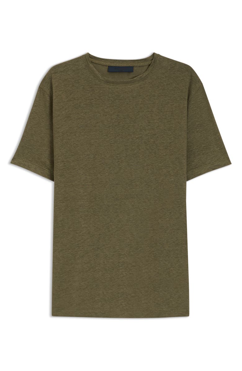 BOSS x Beckham Taut Linen T-Shirt, Alternate, color, Medium Green