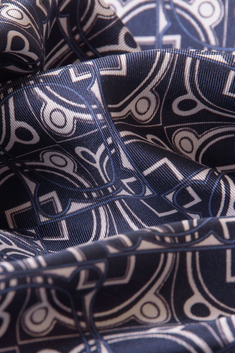 Montello - Hand Rolled Silk Neckerchief for Men, Alternate, color, Navy