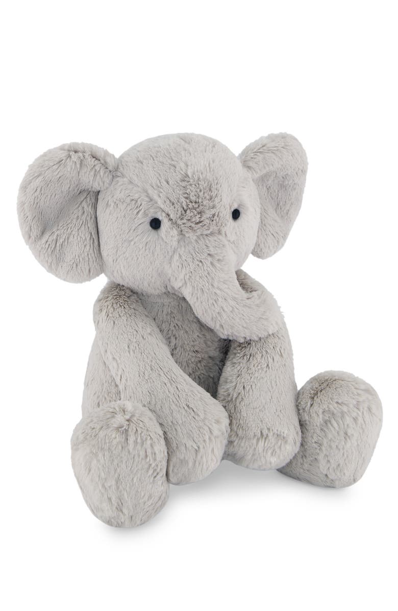 Snuggle Bunnies Stuffed Animal Olive The Elephant, Alternate, color, Grey