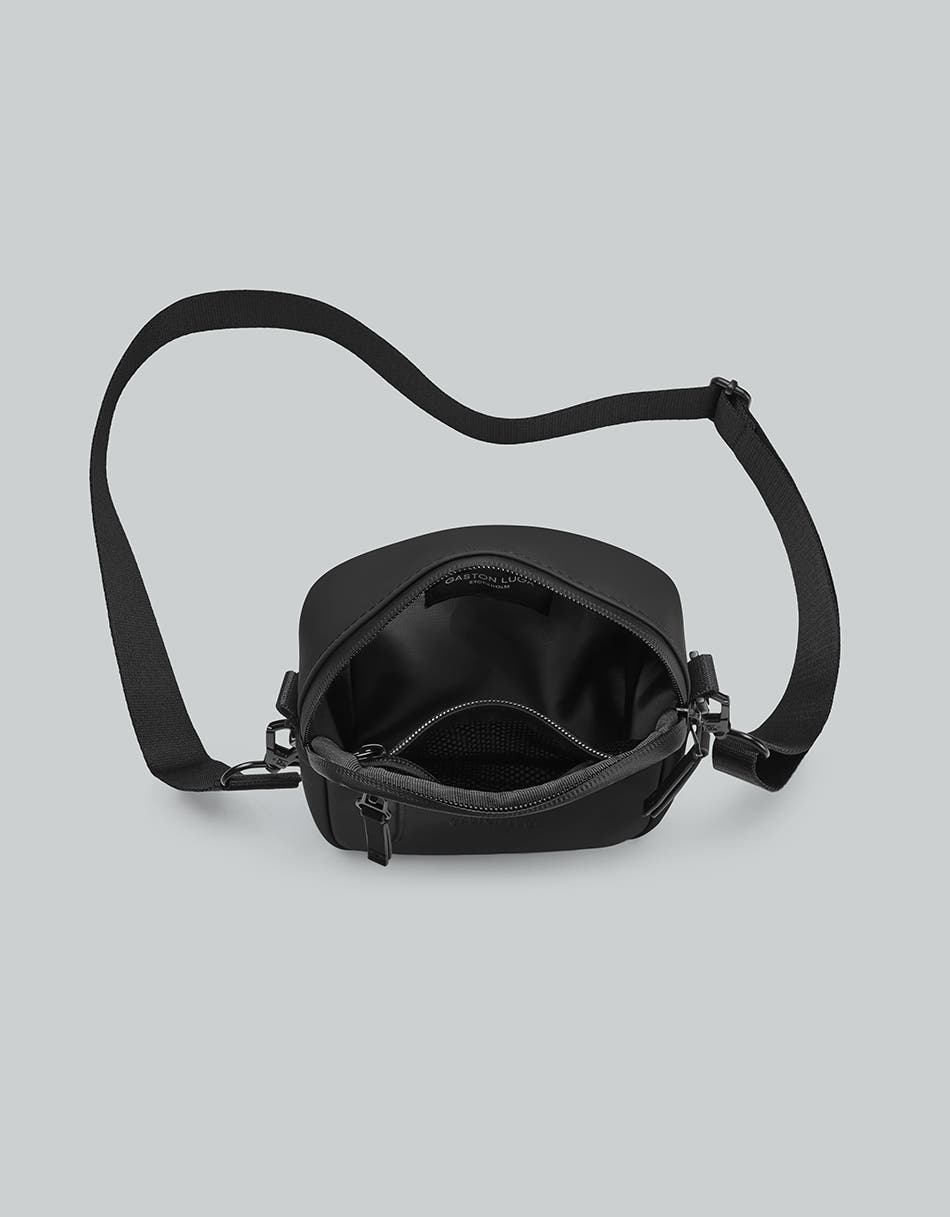 Gaston Luga Däsh Verti Crossbody  - Black, Alternate, color, Black
