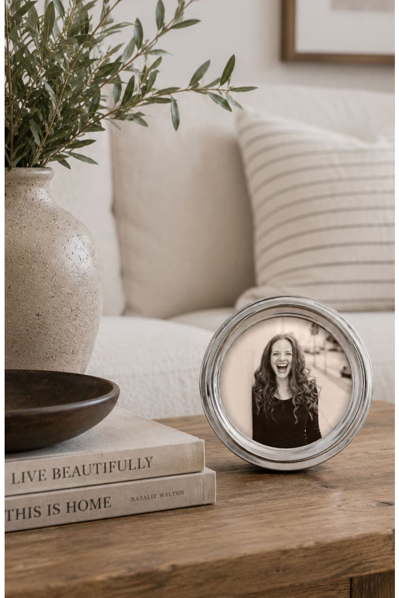 Signature Round 5 x 5-Inch Picture Frame, Alternate, color, NO COLOR