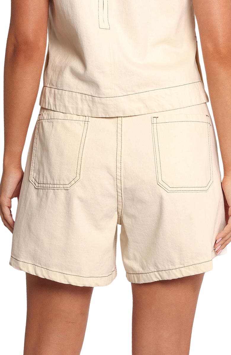 Petal & Pup Levi Denim Shorts, Alternate, color, Ecru