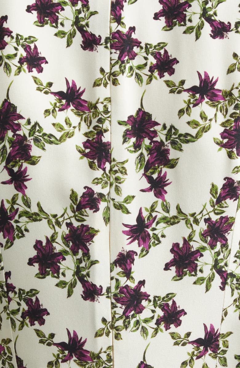 Emilia Wickstead Silverio Floral Long Sleeve Silk Crêpe de Chine Maxi Dress, Alternate, color, 